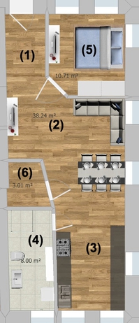 Einladende 2.5‑Zimmer‑Wohnung – rustikal, neuwertig  